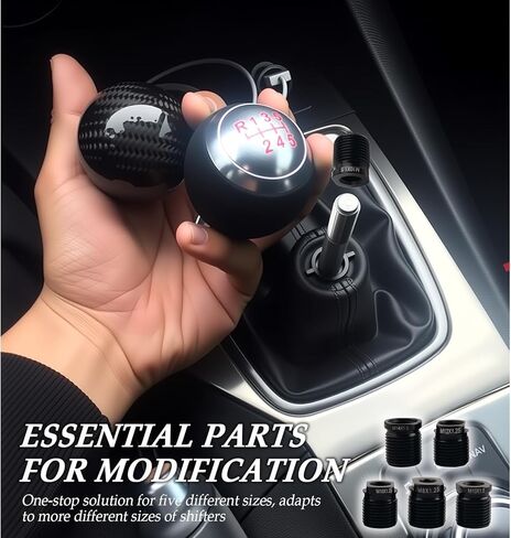 5PCS Gear Shift Knob Adapter,Multi-Size Gear Knob Adapter Includes M8/M10/M12×1.25,M10/M14×1.5,Universal Shift Knobs Adapters for Quick Shifting Gears Car Accessories for Cars,SUVs in Saudi Arabia