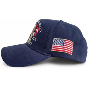 USA 250TH Anniversary Baseball Cap with Eagle, Bell, Statue of Liberty Embroidered Design Flag Side Pin 1776-2026 in Saudi Arabia