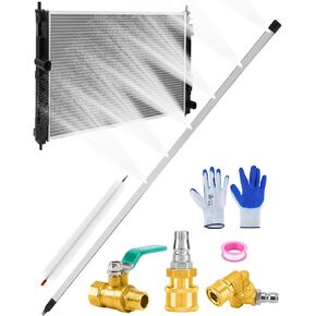 AutoEC 40" Water Air Cleaning Wands for Cars, 4500 PSI Stainless Steel Water Air Radiator Cleaner Kit Compatible with Pressure Washers, 180° Swivel Joint & Cleaning Brush for Trucks, Heavy Equipment in Kuwait