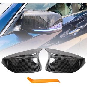1 Pair Side Mirror Cap Covers Pasennger & Driver Fit For Infiniti Q50 Q60 Q70 Q70L QX30 Accessories Left and Right Door Mirror Covers Replacements 96373-4GA0H Black (Carbon Fiber) in Kuwait