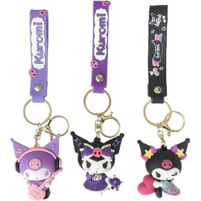 لطيف أنيمي سلاسل المفاتيح السوار للأطفال الفتيات النساء مفاتيح السيارة محفظة محفظة حقيبة الظهر سحر المعصم مفتاح سلسلة in Kuwait