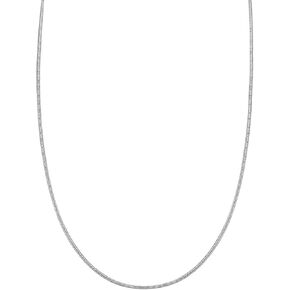 سلسلة ثعبان 1.4 ملم مع قفل جراد البحر - ذهب أبيض عيار 10 قيراط مقاس 16 بوصة in Kuwait