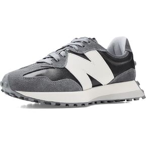 حذاء رياضي نسائي من New Balance 327، أسود معدني/Castlerock، 10 in Kuwait