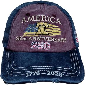 United States 250th Anniversary Hat Retro Adjustable Embroidered Patriotic Baseball Cap in Saudi Arabia