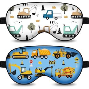 2 Pack Christmas Eye Mask for Boys and Girls, Sleeping Mask for Kids Eye Blindfold for Christmas, Santa Snowman Adjustable Cute Eyemask for Children Family Christmas Party Present in Saudi Arabia