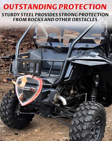 SAUTVS Rear Bumper for Honda Talon 1000, Combined Black Rear Brush Guard Protector Heavy Duty Bumper for Honda Talon 1000R 1000X 1000X-4 2019-2025 Accessories in Saudi Arabia