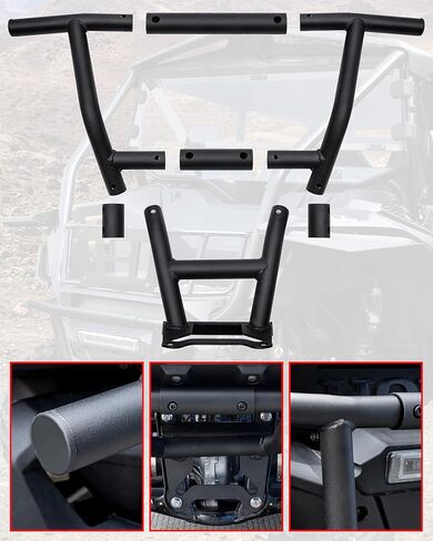 SAUTVS Rear Bumper for Honda Talon 1000, Combined Black Rear Brush Guard Protector Heavy Duty Bumper for Honda Talon 1000R 1000X 1000X-4 2019-2025 Accessories in Saudi Arabia