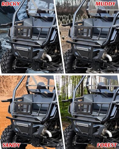 SAUTVS Rear Bumper for Honda Talon 1000, Combined Black Rear Brush Guard Protector Heavy Duty Bumper for Honda Talon 1000R 1000X 1000X-4 2019-2025 Accessories in Saudi Arabia