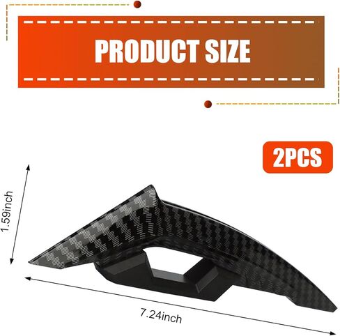 Motorcycle Fairing Wing, 7.24" x 1.59" Carbon Fiber Motorcycle Side Spoilers, Claw-Shaped Motorbike Side Fairing Winglets Decor, Universal for Most Motorcycles in Saudi Arabia