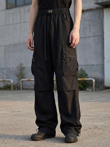 Men's Cargo Pants Quick Dry Elastic Waist with Zippered Pockets Outdoor Hiking in Saudi Arabia