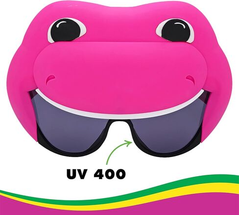 Sun-Staches Official Barney the Dinosaur Sunglasses for Kids | Purple Costume Accessory Mask | One Size Fits Most Kids in Saudi Arabia