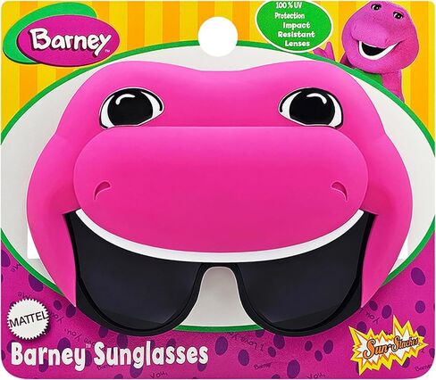 Sun-Staches Official Barney the Dinosaur Sunglasses for Kids | Purple Costume Accessory Mask | One Size Fits Most Kids in Saudi Arabia