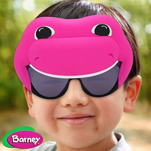 Sun-Staches Official Barney the Dinosaur Sunglasses for Kids | Purple Costume Accessory Mask | One Size Fits Most Kids in Saudi Arabia