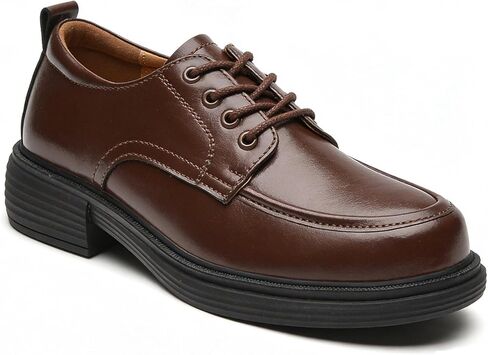 أحذية أكسفورد للنساء أحذية أكسفورد النسائية برباط من الأمام من الجلد المسطح غير القابل للانزلاق، أزياء كلاسيكية للعمل كاجوال مريحة، أحذية للسيدات للعمل في المكتب in Kuwait