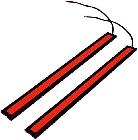 2/4PCS 170mm LED Light Strip, Universal Waterproof Car DRL Daytime Running Lights COB LED Strip Tube Fog Light Neon Light Bar Car Front Lights Decorative Lamp for Truck Boat Bike (4PCS,Red) in Saudi Arabia