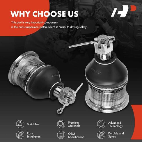 A-Premium 2 × وصلة كروية علوية أمامية، متوافقة مع Ford F-150 F150 1997-2004، F-150 Heritage 2004، F-250 1997، F-250 1998-1999، Expedition 1997-2002 وLincoln Navigator 1998-2002، Blackwood 2002 in Saudi Arabia