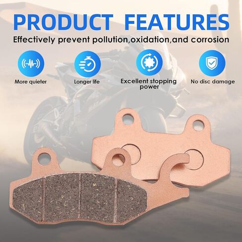 Brake Pads Front and Rear for Yamaha Rhino 4x4 660 YXR660 2004-2007 450 YXR450 2006-2009 Raptor 700 700R YFM700 YFM700R 2006-2012 in Kuwait