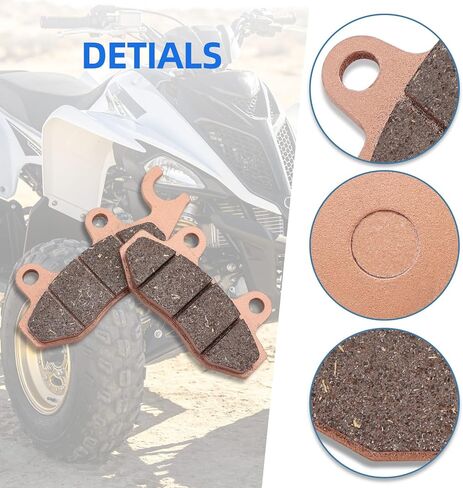 Brake Pads Front and Rear for Yamaha Rhino 4x4 660 YXR660 2004-2007 450 YXR450 2006-2009 Raptor 700 700R YFM700 YFM700R 2006-2012 in Kuwait