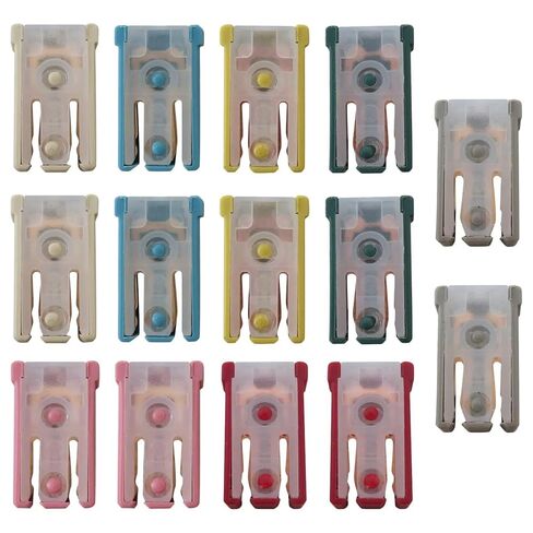 14 قطعة M-CASE للسيارات المشقوقة 15A 20A 25A 30A 40A 50A 60A 32V مجموعة صمامات خرطوشة صغيرة الشكل in Kuwait