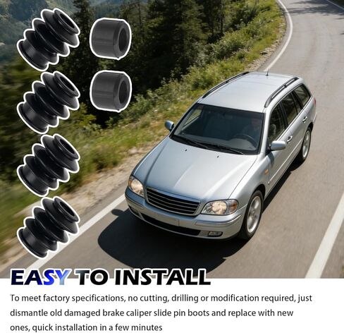 4PCS Brake Caliper Slide Pin Bushing Kit Rubber,Brake Caliper Pin Bushing Kit Compatible with Toyota Acura Chevrolet Pontiac Saturn,Brakes Calipers Pins Boot Kits for Sealing in Saudi Arabia