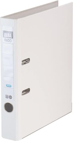 Elba Folder rado Brillant DIN A4, 5-Piece Pack, Quality Slot Folder File Wide Weiß White in Kuwait