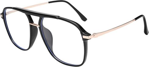 Dollger Vintage Aviator Blue Light Blocking Glasses - Classic Stylish Frames for Men Women blocked Wavelength: 415–455 nm in Saudi Arabia