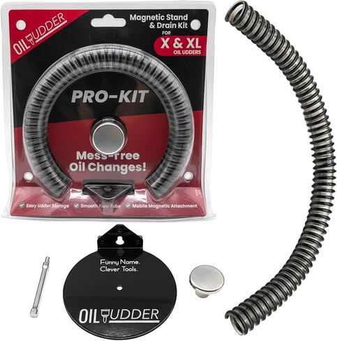 Pro Kit | Magnetic Stand Compatible with X and XL Versions | Kink Free Tube Included | Oiludder Accessory | MAGstand | Oil Change Tool Accessories Filter Funnel in Saudi Arabia