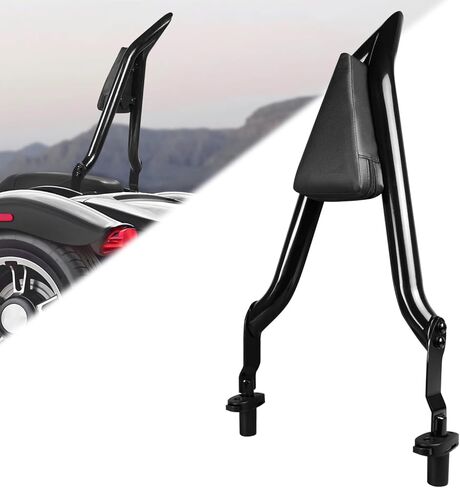 مسند ظهر مستقيم للركاب الخلفي للدراجة النارية من AUFER مع وسادة مسند ظهر متوافقة مع Freewheeler FLRT 2015-2025 Road Glide 3 FLTRT 2023-2025 in Saudi Arabia