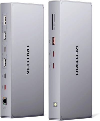 محطة إرساء VENTION 7 في 1 USB C، محول متعدد المنافذ من النوع C مع 4K HDMI 3 USB 3.0 قارئ بطاقات 100W PD SD/TF، ​​متوافق مع الكمبيوتر المحمول MacBook Air iPad Pro XPS Thunderbolt Hub in Kuwait