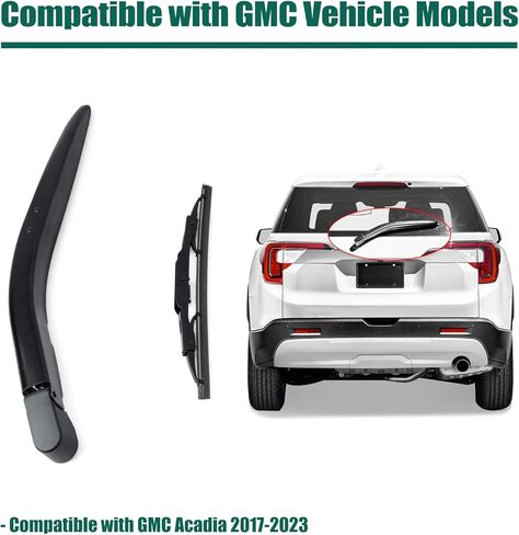 YUXIVCNE 23367394 مجموعة غطاء ذراع ممسحة الزجاج الأمامي الخلفي متوافقة مع GMC Acadia 2017 2018 2019 2020 2021 2022 2023 قطعة بديلة in Saudi Arabia