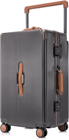 Apelila 28 Inch Checked Luggage, Hardshell Suitcase with Spinner Wheels, Wide Handle & TSA Lock, 116L Large Capacity for Family and International Travel- Cruise & Airline Approved in Kuwait