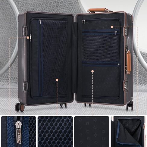 Apelila 28 Inch Checked Luggage, Hardshell Suitcase with Spinner Wheels, Wide Handle & TSA Lock, 116L Large Capacity for Family and International Travel- Cruise & Airline Approved in Saudi Arabia