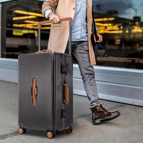 Apelila 28 Inch Checked Luggage, Hardshell Suitcase with Spinner Wheels, Wide Handle & TSA Lock, 116L Large Capacity for Family and International Travel- Cruise & Airline Approved in Saudi Arabia