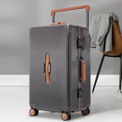 Apelila 28 Inch Checked Luggage, Hardshell Suitcase with Spinner Wheels, Wide Handle & TSA Lock, 116L Large Capacity for Family and International Travel- Cruise & Airline Approved in Saudi Arabia