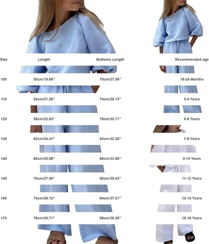Moonker Linen Sets for Girls 2 Piece Outfits Summer Set for Teenage 3/4 Lantern Sleeve Cotton Linen Tops Baggy Wide Leg Pants in Saudi Arabia