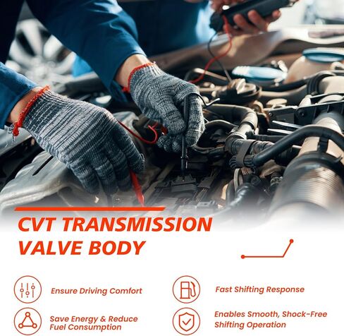 RE0F10A JF011E Transmission Valve Body, Compatible with Rogue Sentra Versa Compass Caliber Lancer Outlander, Automotive CVT Transmission Valve Body With with Two Pressure Sensor Replaces Part in Kuwait