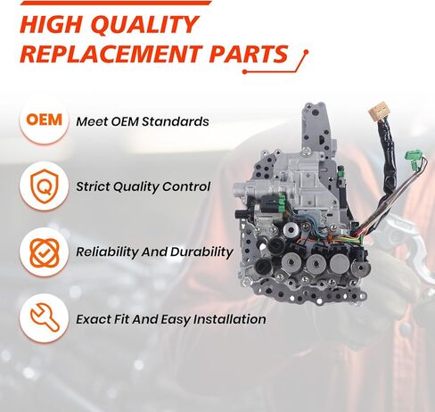 RE0F10A JF011E Transmission Valve Body, Compatible with Rogue Sentra Versa Compass Caliber Lancer Outlander, Automotive CVT Transmission Valve Body With with Two Pressure Sensor Replaces Part in Kuwait