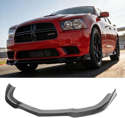 Front Bumper Lip Fit for Dodge Charger SRT8 2011-2014,3 PCS Front Bumper Lip Spoiler Air Chin Body Kit Splitter,Glossy Black in Kuwait