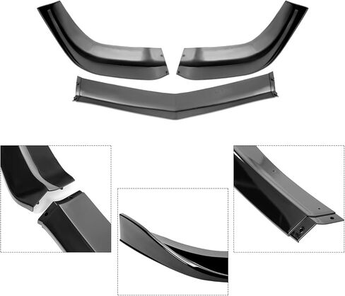 Front Bumper Lip Fit for Dodge Charger SRT8 2011-2014,3 PCS Front Bumper Lip Spoiler Air Chin Body Kit Splitter,Glossy Black in Kuwait