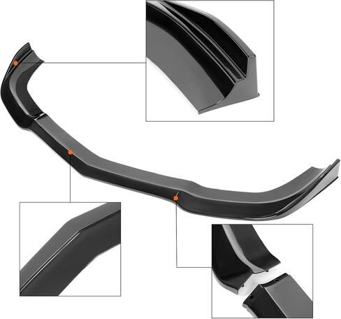 Front Bumper Lip Fit for Dodge Charger SRT8 2011-2014,3 PCS Front Bumper Lip Spoiler Air Chin Body Kit Splitter,Glossy Black in Kuwait