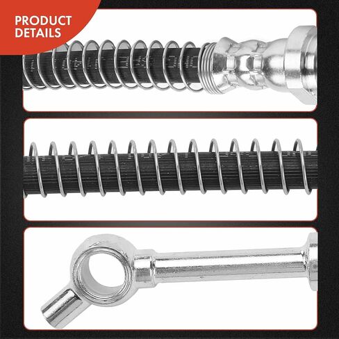 A-Premium Rear Driver and Passenger Outer Brake Hydraulic Hoses Compatible with Select Kia Models - Soul 2010 2011 2012 2013 - Replace# 587372K300(Pack of 2) in Saudi Arabia