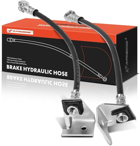 A-Premium Rear Driver and Passenger Side Brake Hydraulic Hose Compatible with Select Chevrolet Models - Classic 2004 2005 - Pack of 2 in Saudi Arabia