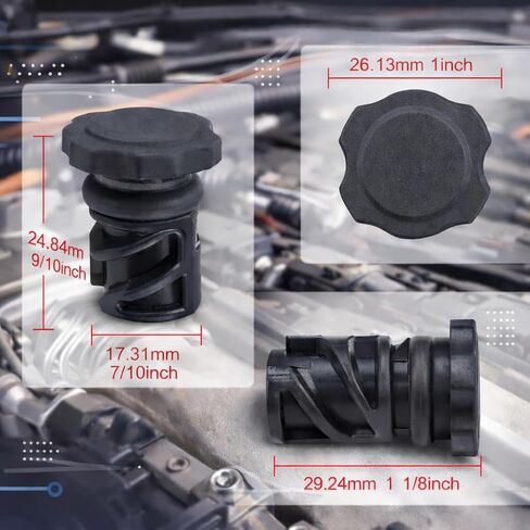 2-Pack 4591959AA Transmission Oil Dipstick Filler Cap Compatible with Chrysler Dodge Jeep Ram Professional Transmission Fill Plug, Durable Top Plug Dipstick Filler Cap Cover in Saudi Arabia
