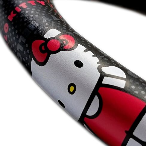 Hello Kitty Car Steering Wheel Cover Cord Design Air Freshener Bundle Univesal Fit Standard Size(14" 1/2-15" 1/4) in Saudi Arabia