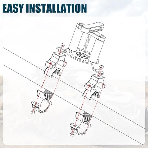 Gas Tank Water Can Pack Mount, 1''-2'' Roll Bar Gasoline Pack Fuel Container Mounting Holder Bracket Compatible with for ATV UTV Polaris RZR Ranger Pioneer Can Am Maverick X3 Commander in Kuwait