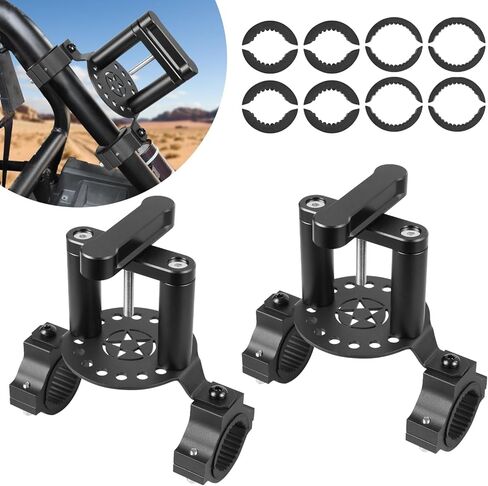 Gas Tank Water Can Pack Mount, 1''-2'' Roll Bar Gasoline Pack Fuel Container Mounting Holder Bracket Compatible with for ATV UTV Polaris RZR Ranger Pioneer Can Am Maverick X3 Commander in Kuwait