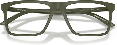 Emporio Armani mens Ea3253 Square Prescription Eyewear Frames in Saudi Arabia