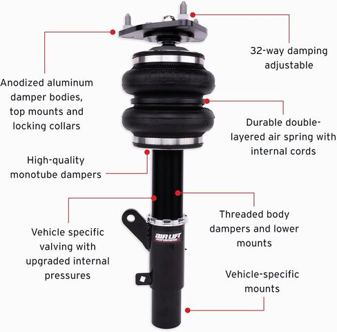 Air Lift Performance Front Air Spring Suspension Kit for the 2015-2020 Acura TLX, 2013-2017 Honda Accord Coupe and Sedan, All Powertrains (9th Gen) - 76014 in Saudi Arabia