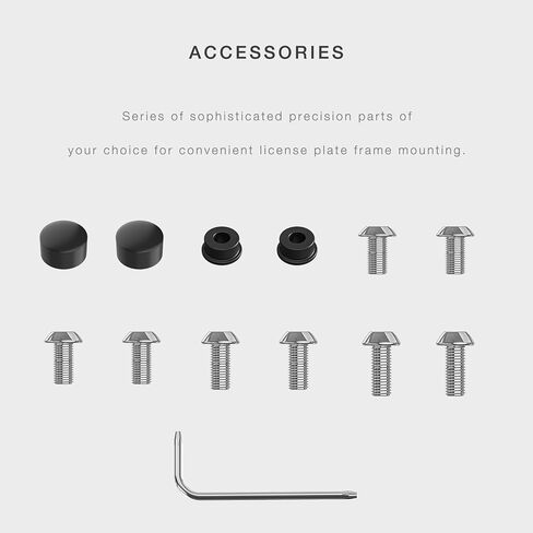 إطار لوحة الترخيص (أسود) in Kuwait