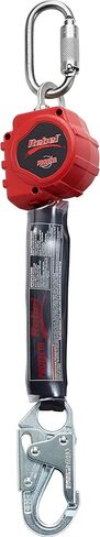 3M Protecta 3100403 Self Retracting Lifeline Rebel 6' (18M) Web, Steel Snap Hook and Carabiner, Black/Red in Saudi Arabia
